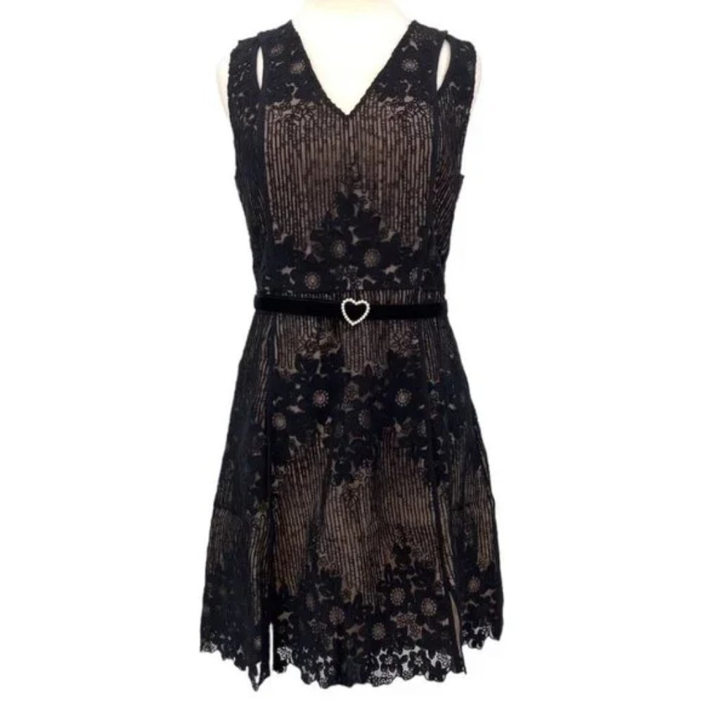 Foxiedox Asha Embroidered Lace A-Line Dress NWT Sz L - Picture 12 of 12